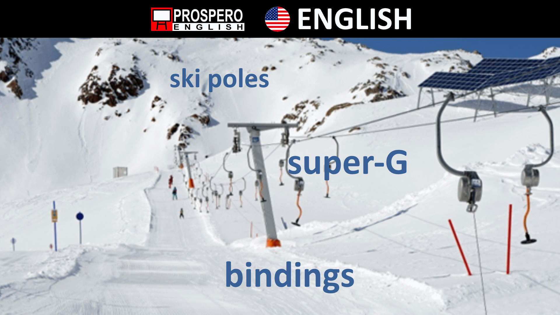 Thematic Vocabulary - Skiing - Prospero English